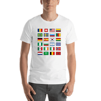 Thumbnail for 1994 World Cup Flags T-Shirt - White - Shirt View