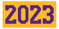 Thumbnail for 2023 Beach Towel - Purple & Gold - Front View