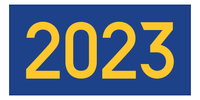 Thumbnail for 2023 Beach Towel - Blue & Yellow - Front View