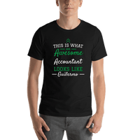Thumbnail for Personalized Accountant T-Shirt - Black - Shirt View