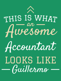 Thumbnail for Personalized Accountant T-Shirt - Green - Decorate View