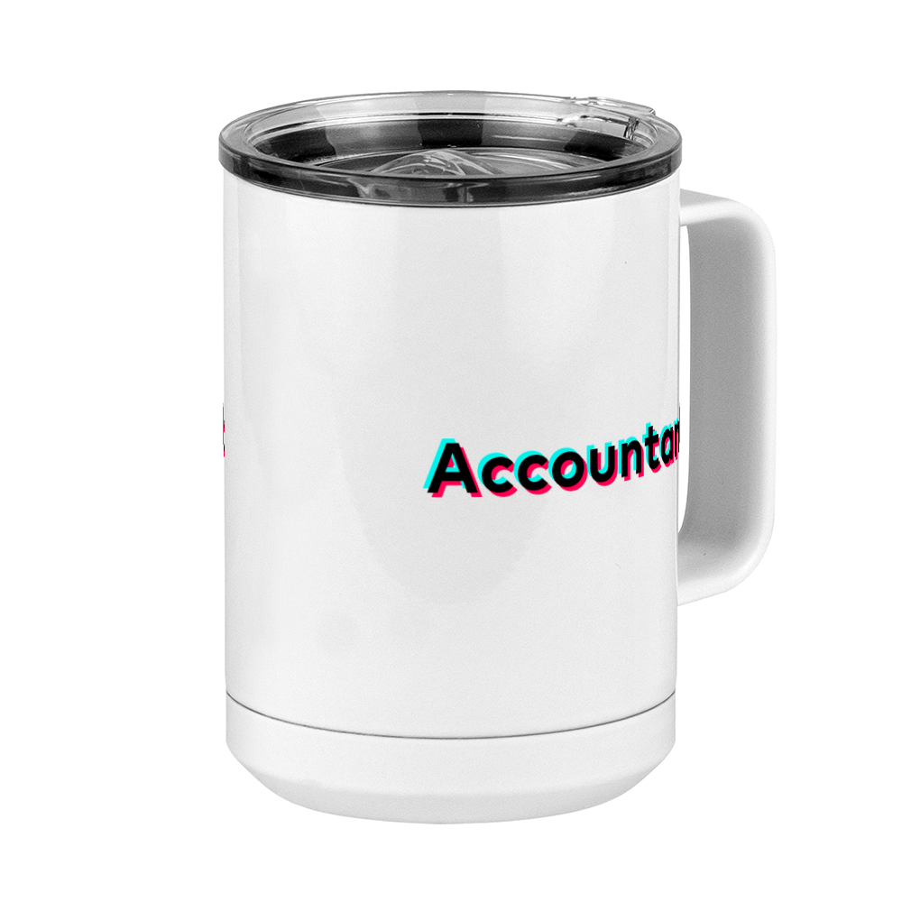 Accountant Coffee Mug Tumbler with Handle (15 oz) - TikTok Trends - Front Right View