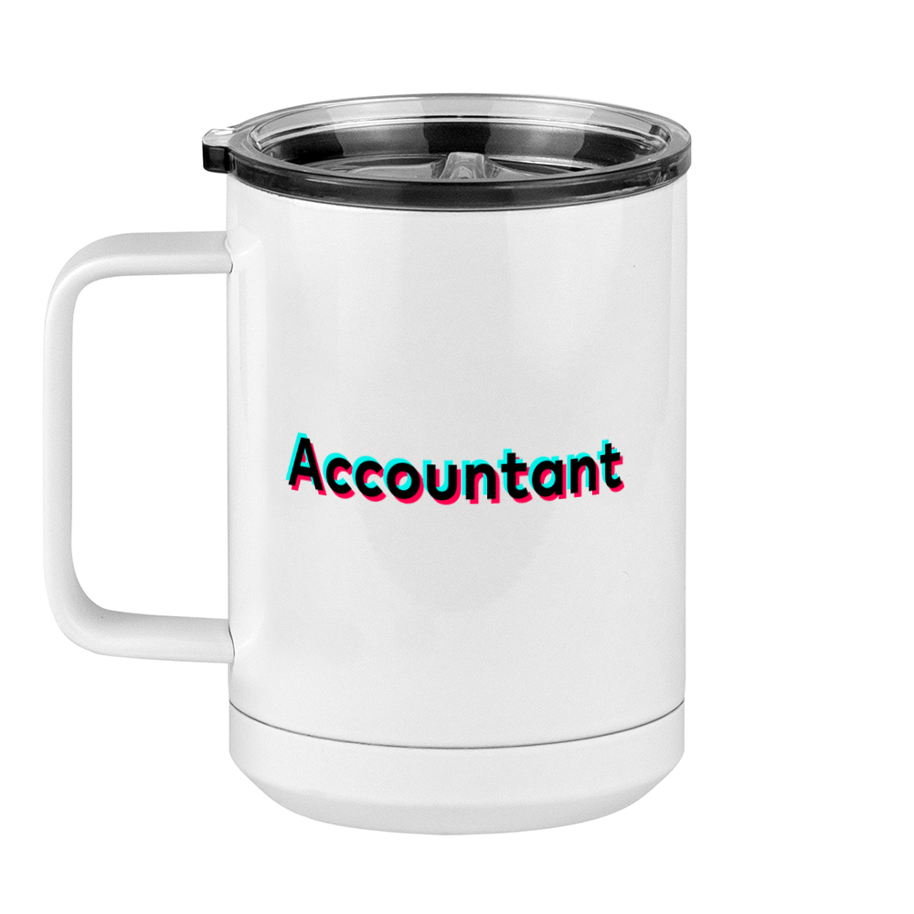 Accountant Coffee Mug Tumbler with Handle (15 oz) - TikTok Trends - Left View