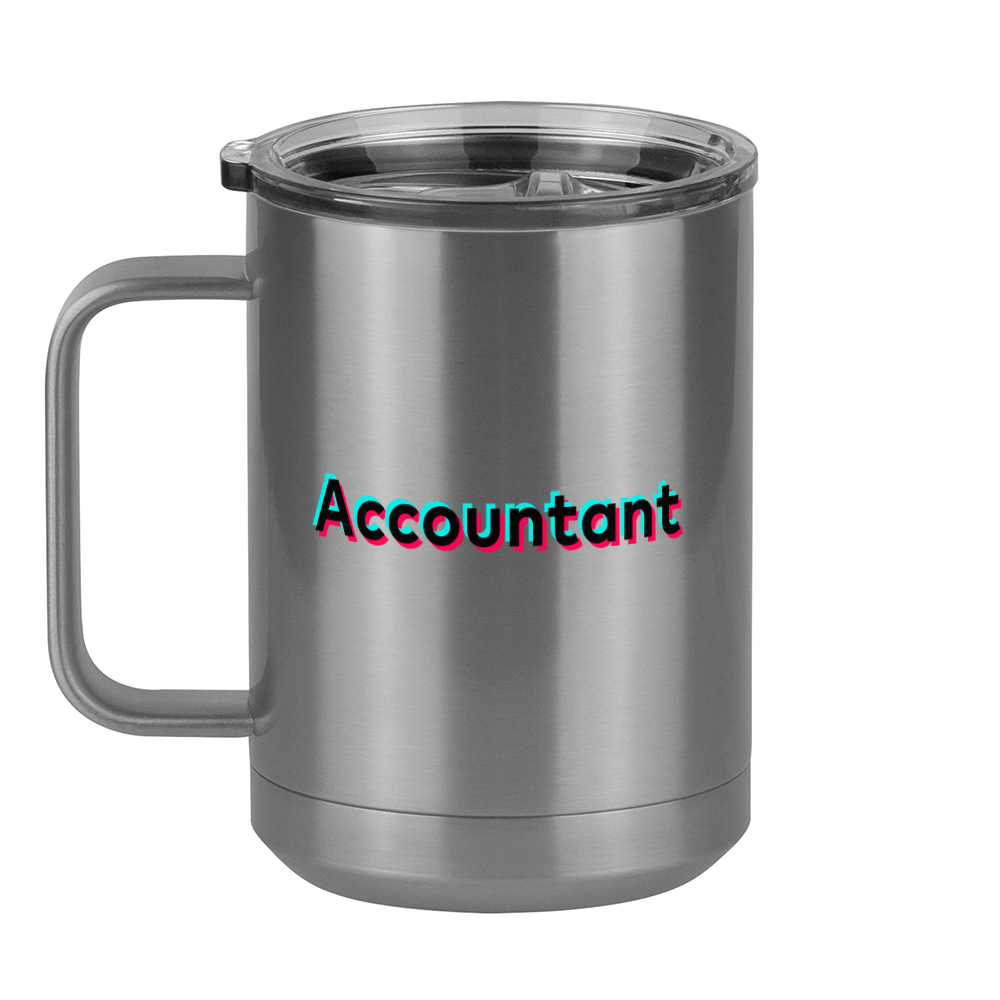 Accountant Coffee Mug Tumbler with Handle (15 oz) - TikTok Trends - Left View
