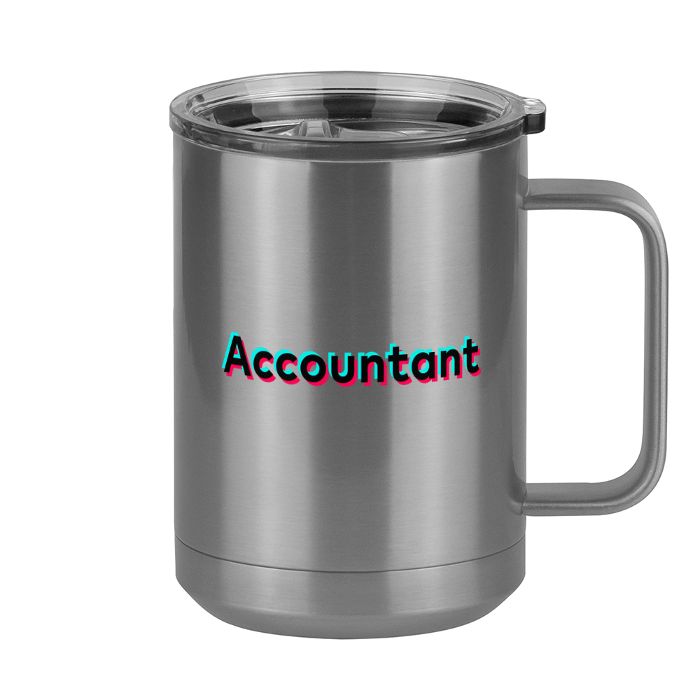 Accountant Coffee Mug Tumbler with Handle (15 oz) - TikTok Trends - Right View