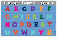Thumbnail for Personalized Activity Placemat - Learning Alphabet VI - Soccer -  View
