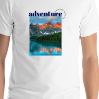 Thumbnail for Adventure T-Shirt - White - Shirt Close-Up View