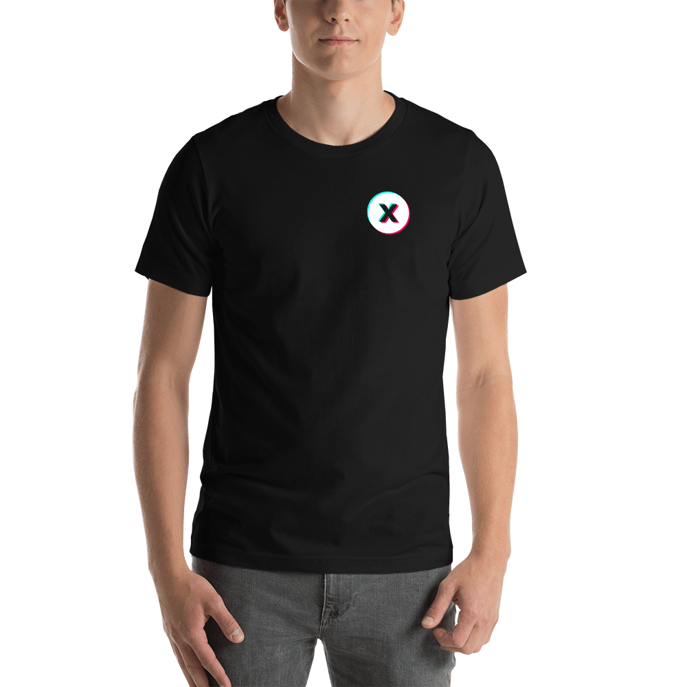 Aesthetic T-Shirt - Customizable Text - Black - Shirt View
