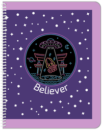 Thumbnail for Personalized Aliens / UFO Notebook - Squid - Front View