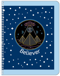 Thumbnail for Personalized Aliens / UFO Notebook - Seeing Eye - Front View