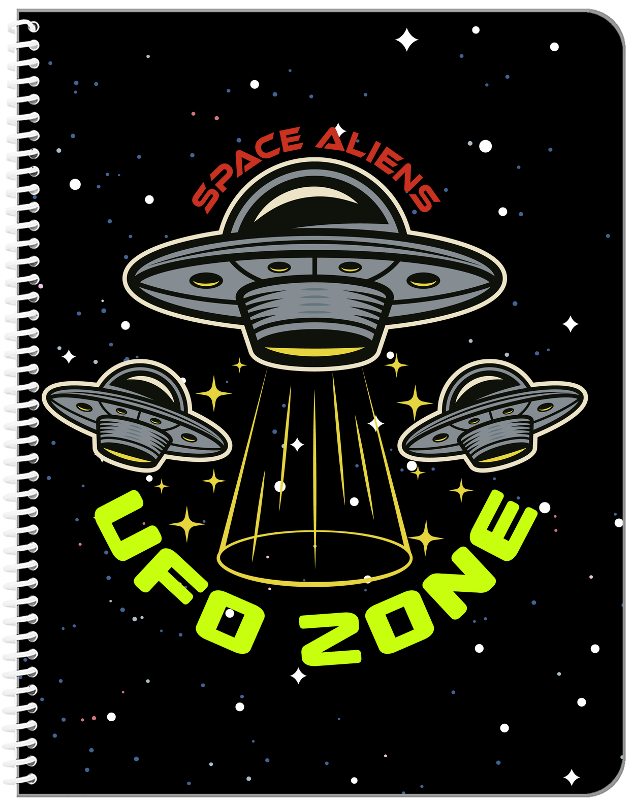 Aliens / UFO Notebook - UFO Zone - Front View