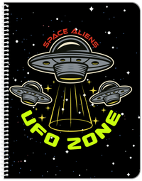 Thumbnail for Aliens / UFO Notebook - UFO Zone - Front View