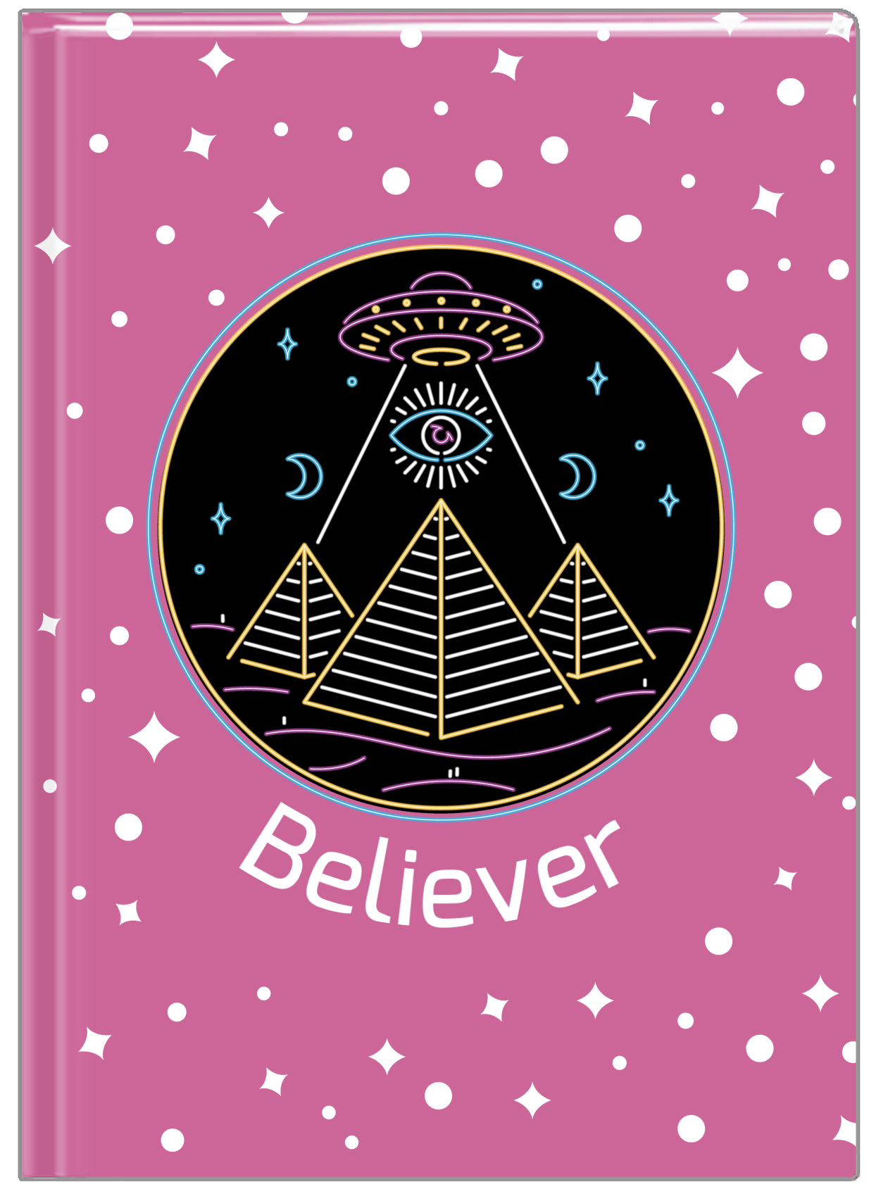 Personalized Aliens / UFO Journal - Seeing Eye - Front View