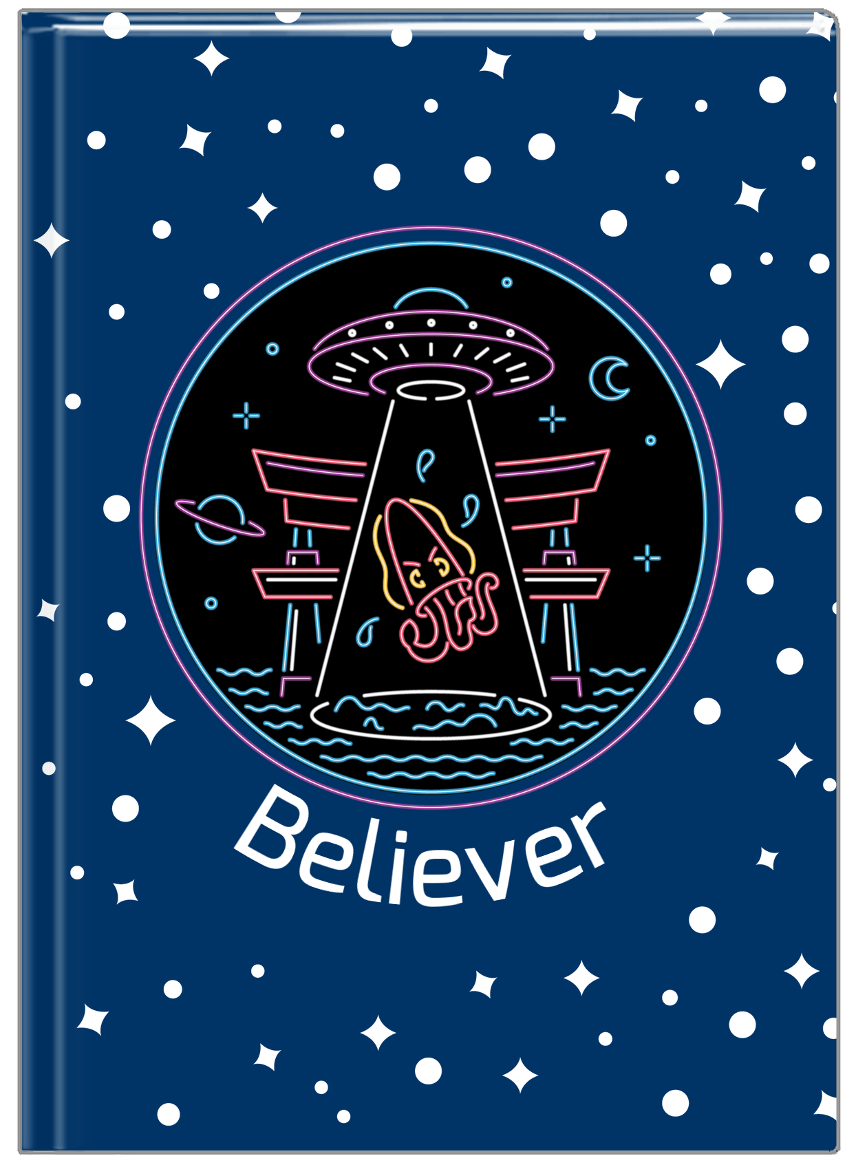 Personalized Aliens / UFO Journal - Squid - Front View