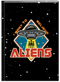 Thumbnail for Aliens / UFO Journal - I Want To Believe - Front View