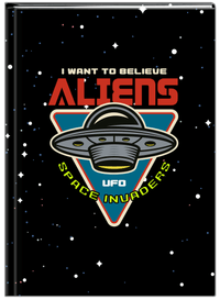 Thumbnail for Aliens / UFO Journal - I Want To Believe - Front View