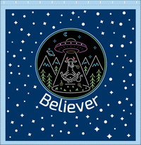 Thumbnail for Personalized Aliens / UFO Shower Curtain - Cow - Decorate View