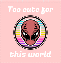 Thumbnail for Personalized Aliens / UFO Shower Curtain - Too Cute For This World - Decorate View