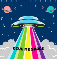 Thumbnail for Personalized Aliens / UFO Shower Curtain - Give Me Space - Decorate View