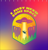 Thumbnail for Aliens / UFO Shower Curtain - I Just Need Some Space - Decorate View