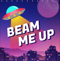 Thumbnail for Aliens / UFO Shower Curtain - Beam Me Up - Decorate View