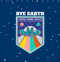 Thumbnail for Aliens / UFO Shower Curtain - Bye Earth - Decorate View