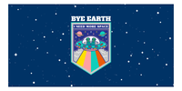 Thumbnail for Aliens / UFO Beach Towel - Bye Earth - Front View