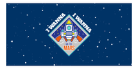 Thumbnail for Aliens / UFO Beach Towel - I Wanna Go To Mars - Front View