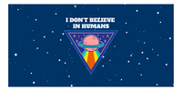 Thumbnail for Aliens / UFO Beach Towel - I Don't Believe In Humans - Front View