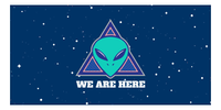 Thumbnail for Aliens / UFO Beach Towel - We Are Here - Front View