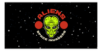 Thumbnail for Aliens / UFO Beach Towel - Space Invaders - Front View
