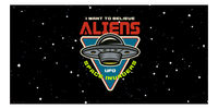 Thumbnail for Aliens / UFO Beach Towel - I Want To Believe - Front View