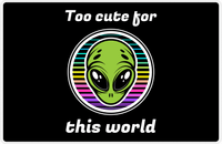 Thumbnail for Personalized Aliens / UFO Placemat - Too Cute for this World -  View