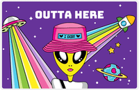 Thumbnail for Personalized Aliens / UFO Placemat - Outta Here -  View