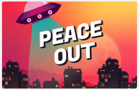 Thumbnail for Aliens / UFO Placemat - Peace Out -  View