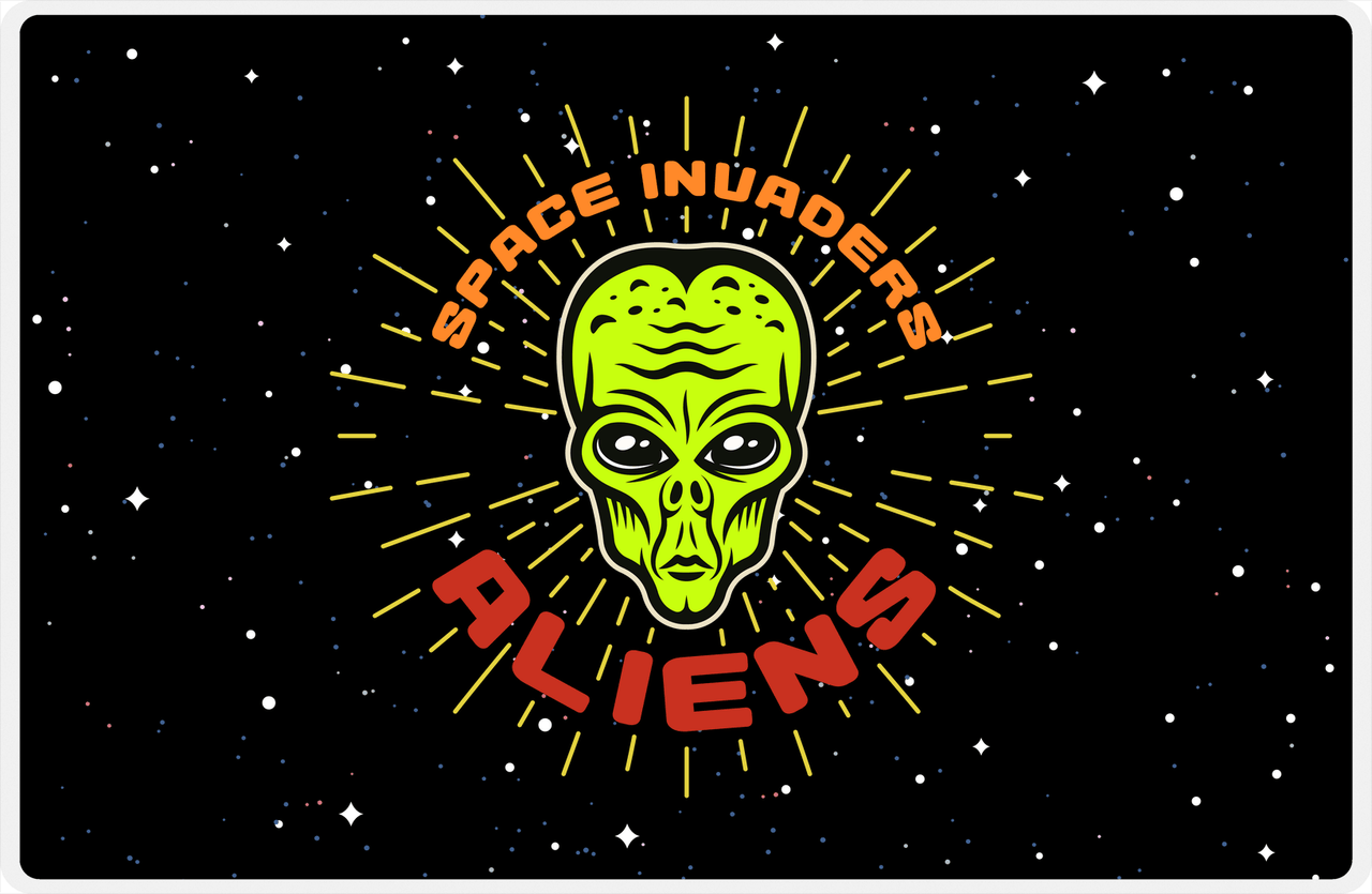 Aliens / UFO Placemat - Space Invaders -  View