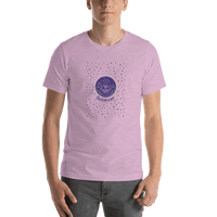 Thumbnail for Personalized Aliens / UFO T-Shirt - Lilac - Cow - Shirt View