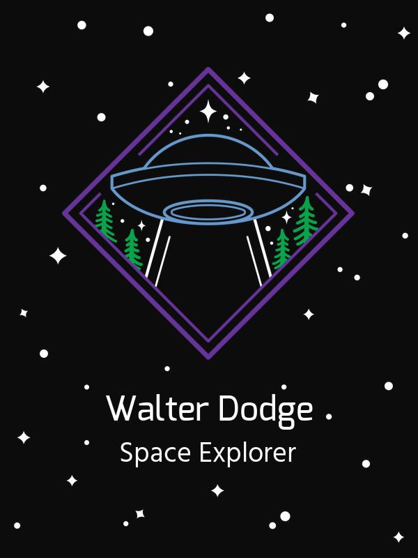 Personalized Aliens / UFO T-Shirt - Black - Forest - Decorate View