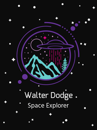 Thumbnail for Personalized Aliens / UFO T-Shirt - Black - Night Sky - Decorate View