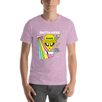 Thumbnail for Personalized Aliens / UFO T-Shirt - Lilac - Outta Here - Shirt View