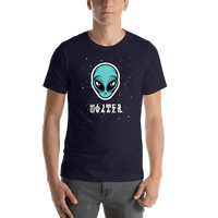 Thumbnail for Personalized Aliens / UFO T-Shirt - Navy - Shirt View