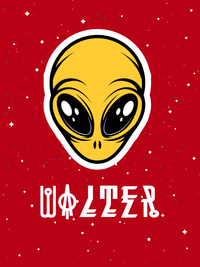 Thumbnail for Personalized Aliens / UFO T-Shirt - Red - Decorate View
