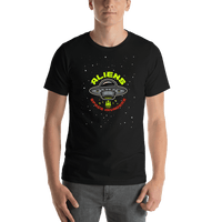 Thumbnail for Aliens / UFO T-Shirt - Black - Space Invaders - Shirt View