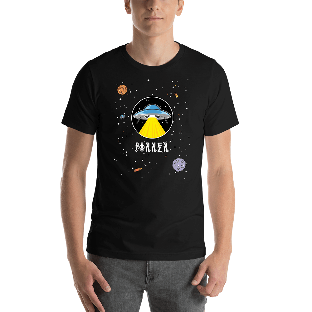Aliens / UFO T-Shirt - Black - Shirt View