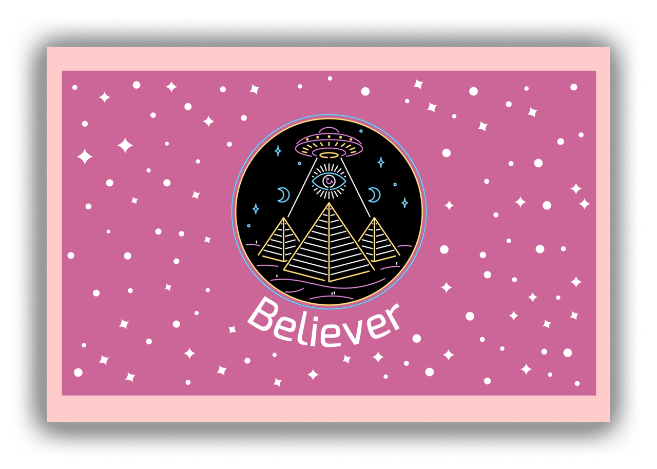 Personalized Alien / UFO Canvas Wrap & Photo Print - Seeing Eye - Front View