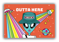 Thumbnail for Personalized Alien / UFO Canvas Wrap & Photo Print - Outta Here - Front View