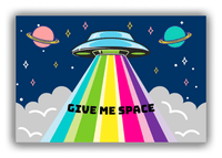 Thumbnail for Personalized Alien / UFO Canvas Wrap & Photo Print - Give Me Space - Front View
