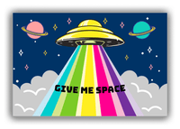Thumbnail for Personalized Alien / UFO Canvas Wrap & Photo Print - Give Me Space - Front View