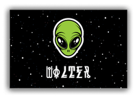 Thumbnail for Personalized Alien / UFO Canvas Wrap & Photo Print - Black Background - Front View