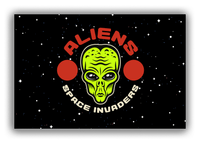 Thumbnail for Alien / UFO Canvas Wrap & Photo Print - Space Invaders - Front View